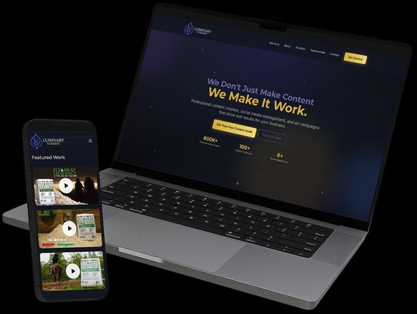 Social Media Marketing Website Example